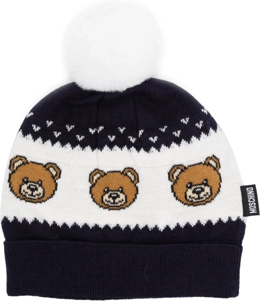 Caciula Beanie Bears And Pom Poms