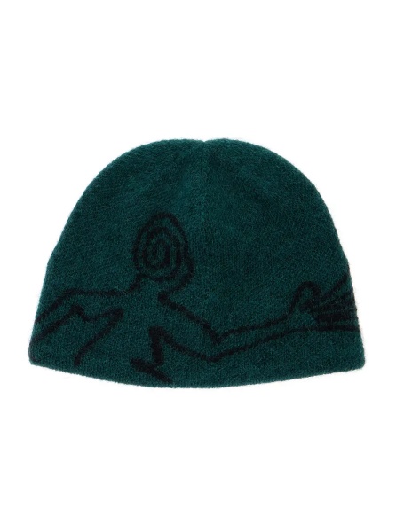 Caciula Cap with visor and tech fabric in green unisex