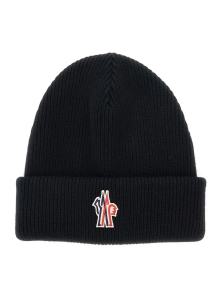 Caciula Moncler Grenoble neagra din lana