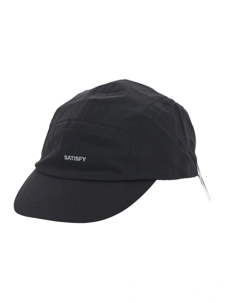 Caciula SATISFY PeaceShell Cordura Trail Cap with visor in black Tech Fabric unisex