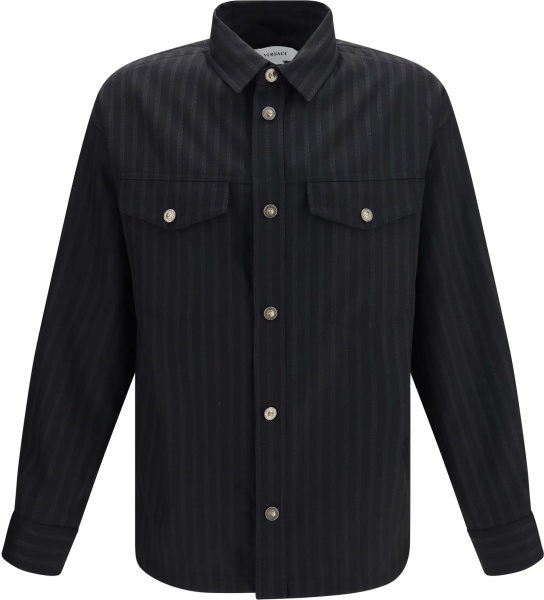Camasa casual Greca Monogram jacquard wool Shirt