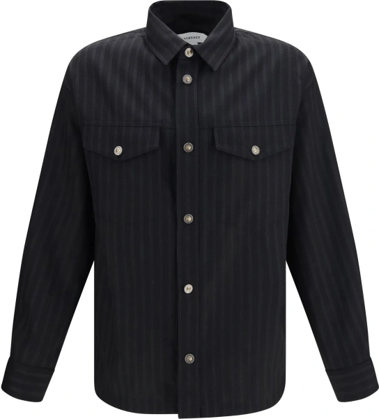 Camasa casual Greca Monogram jacquard wool Shirt