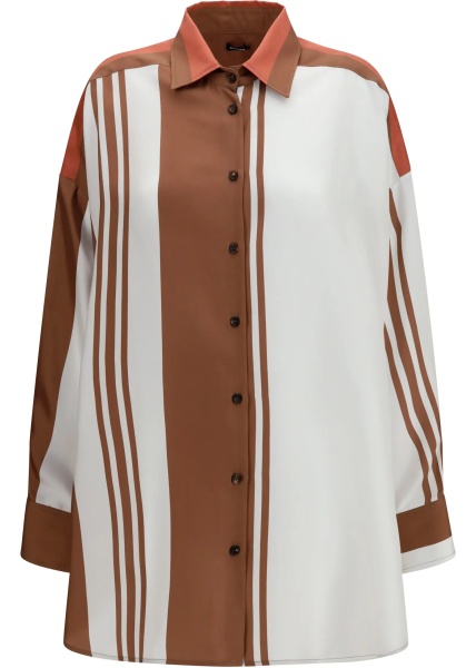 Camasa casual Long striped silk Shirt
