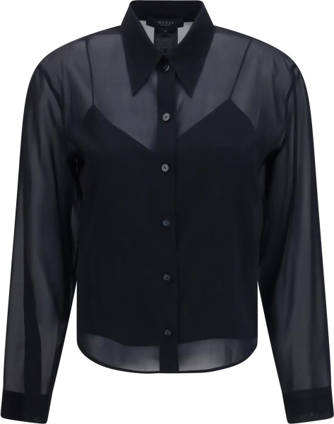 Camasa casual Stretch silk chiffon Shirt