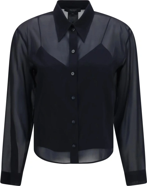 Camasa casual Stretch silk chiffon Shirt