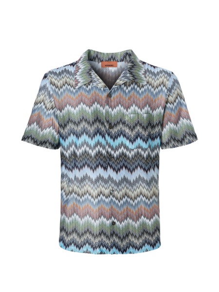 Camasa MISSONI BEACHWEAR Zig-zag albastra