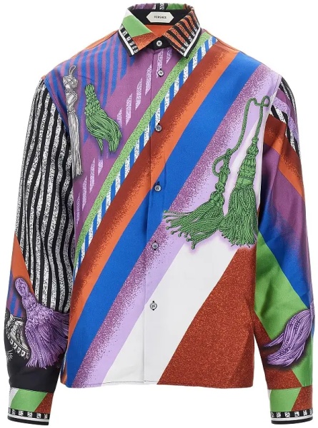 Camasa Silk twill shirt with Formula 6 print