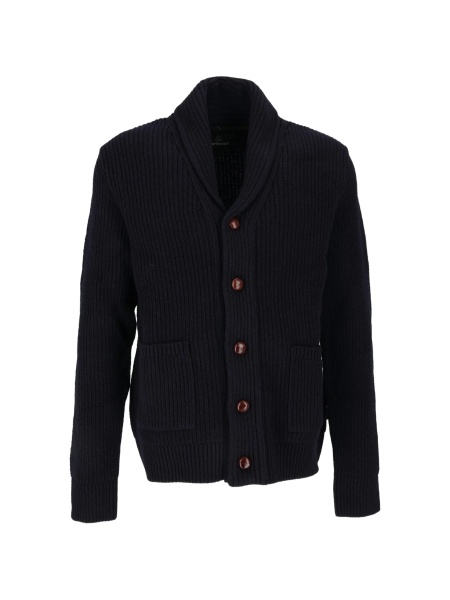 Cardigan Barbour albastru din lana