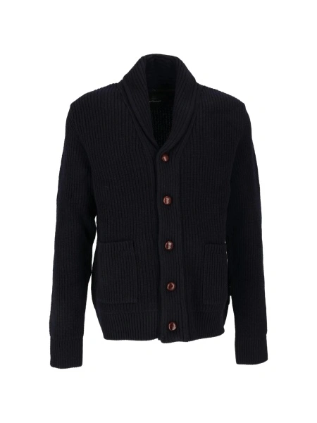 Cardigan Barbour albastru din lana