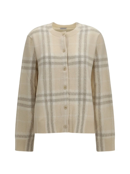 Cardigan Burberry neutru din casmir