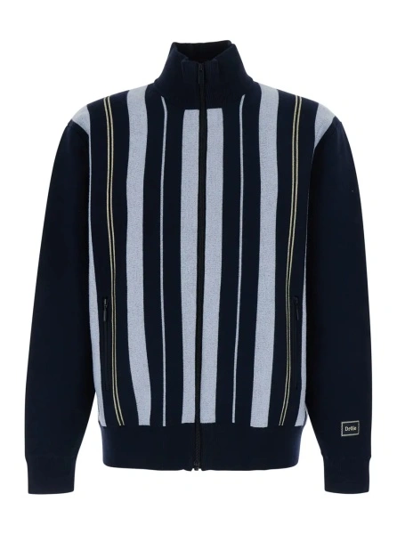 Cardigan DRÔLE DE MONSIEUR albastru din lana