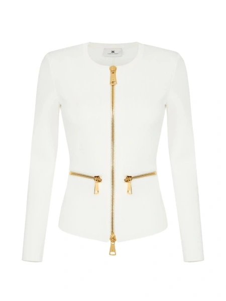 Cardigan Elisabetta Franchi alb