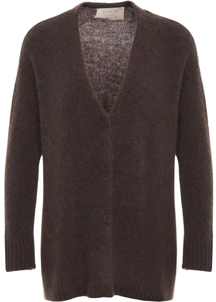 Cardigan Kaos maro din lana
