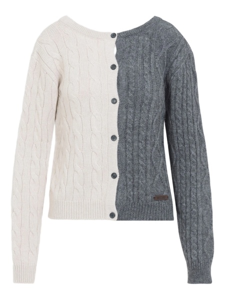 Cardigan Moschino alb