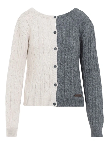 Cardigan Moschino alb