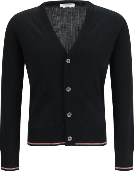 Cardigan Ribbed merino wool Cardigan