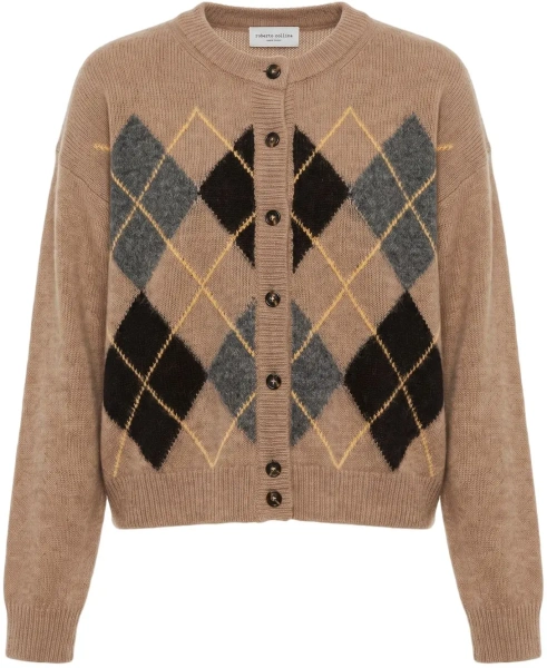 Cardigane Cardigan with check pattern