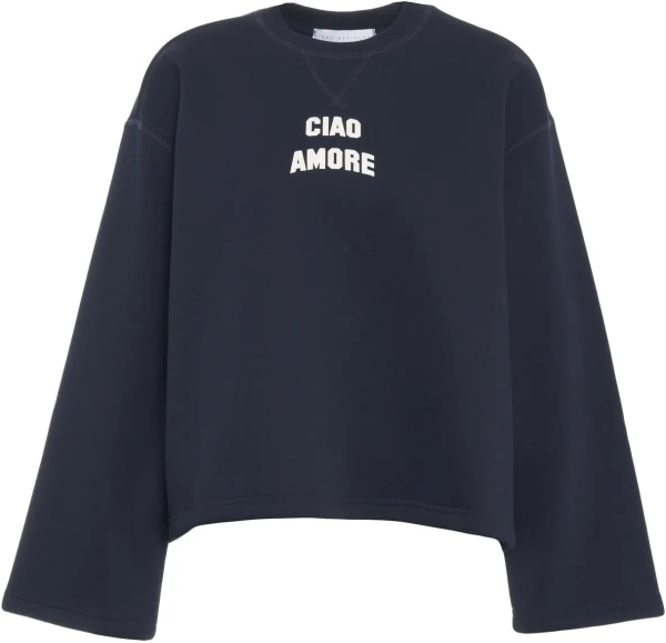 Cardigane Sweatshirt with logo lettering