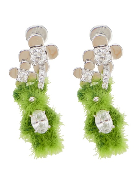 Cercei Grass Flower Bear Earring