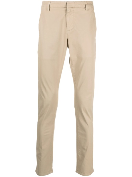 Chinos Dondup neutri din spandex/elastan si bumbac