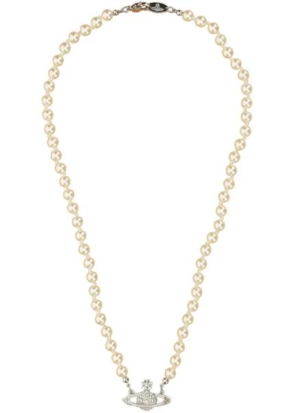 Coliere Man Mini Bas Relief Pearl Necklace