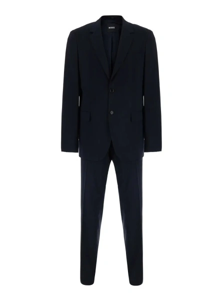 Costum Hugo Boss albastru din lana