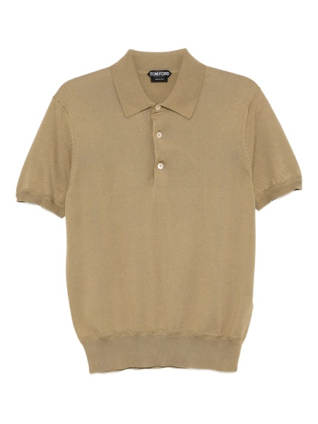 Cotton knit polo shirt