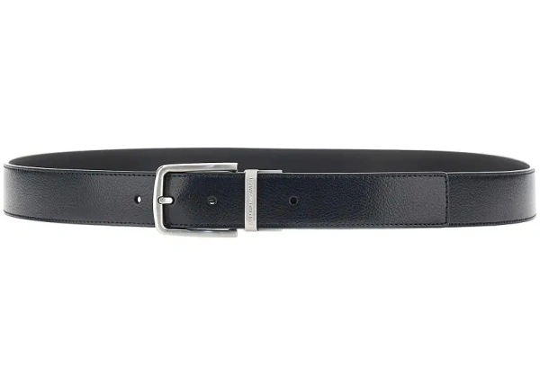 Curea Emporio Armani albastra din piele