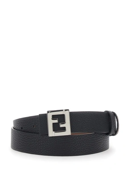 Curea Fendi neagra din piele