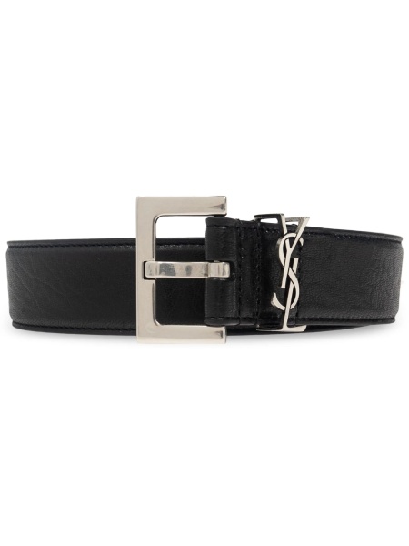 Curea Saint Laurent neagra din piele