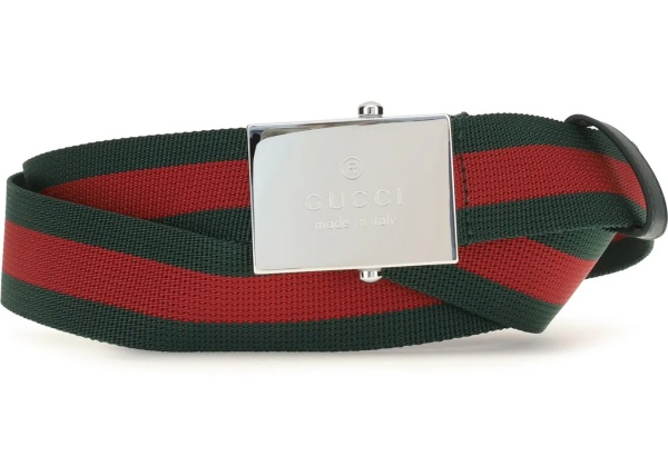 Curea Web Ribbon Belt with rectangular buckle