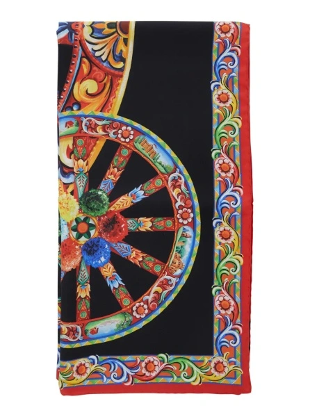 Esarfa Dolce & Gabbana multicolor din matase