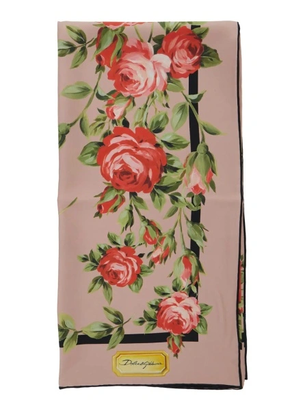 Esarfa Dolce & Gabbana multicolora din matase