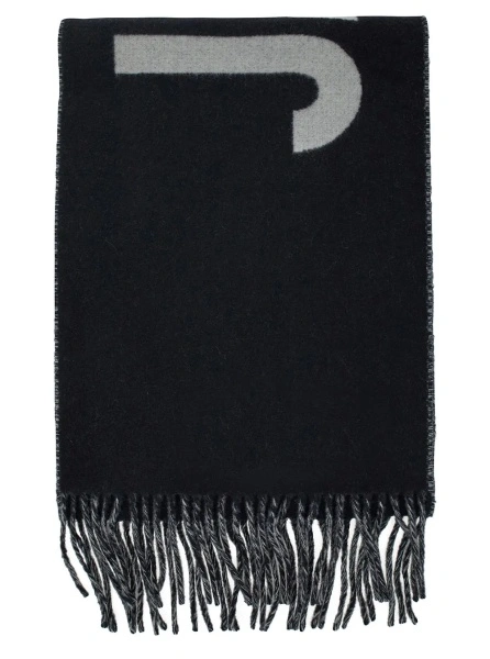 Esarfa JACQUEMUS neagra din lana