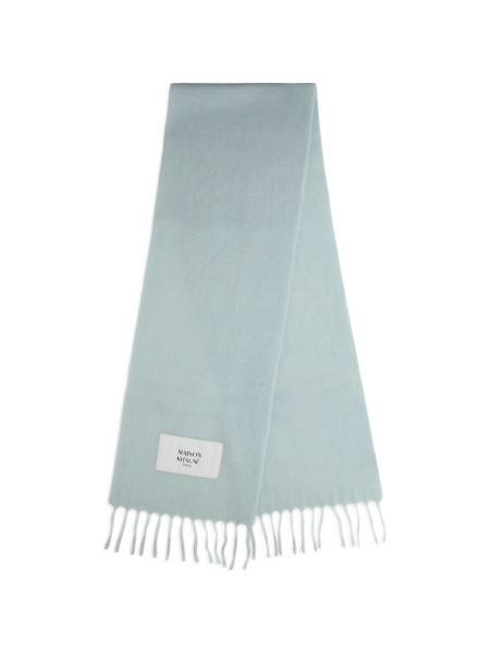 Esarfa MAISON KITSUNÉ albastra din alpaca si poliamida