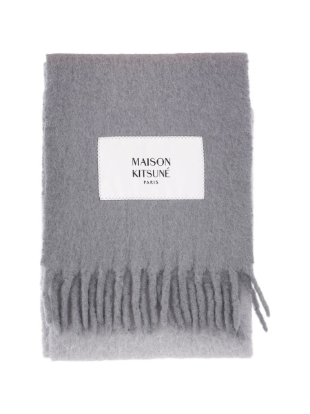 Esarfa MAISON KITSUNÉ gri
