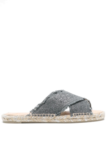 Espadrile CASTAÑER gri din material textil