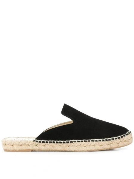 Espadrile Manebí negre din piele