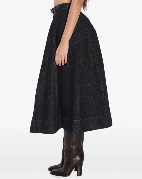 Flared Midi Skirt