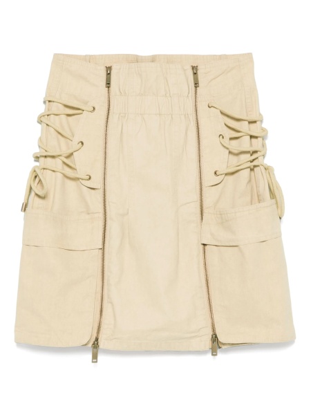 Fusta Isabel Marant neutra din bumbac