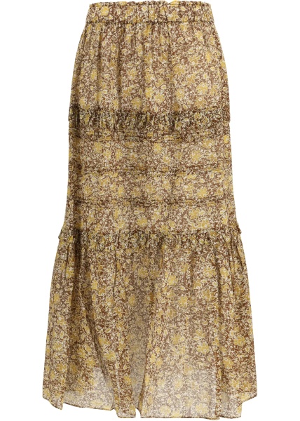 Fusta Volomia long ruffled Skirt