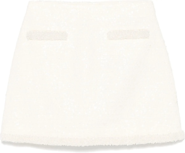 Fuste Boucle Mini Skirt With Pearls