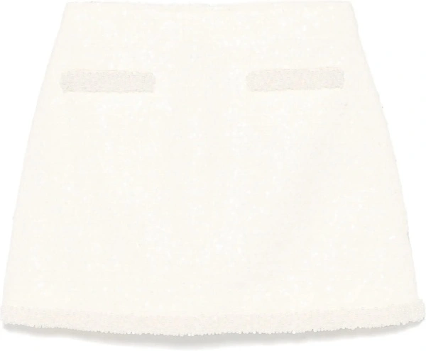 Fuste Boucle Mini Skirt With Pearls