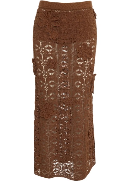 Fuste Crochet midi skirt 'Anthemis'