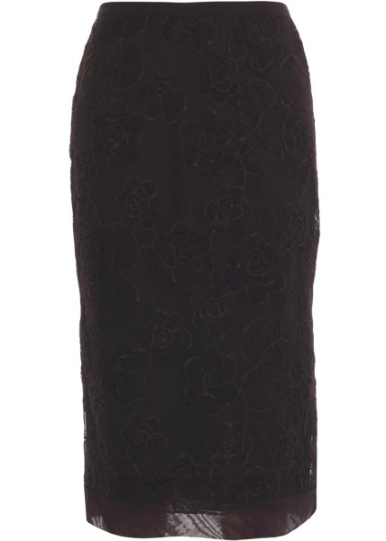 Fuste Midi skirt with floral embroidery 'Daysee'