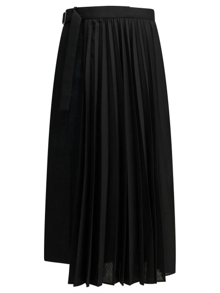 Fuste "Pleated" Midi Skirt