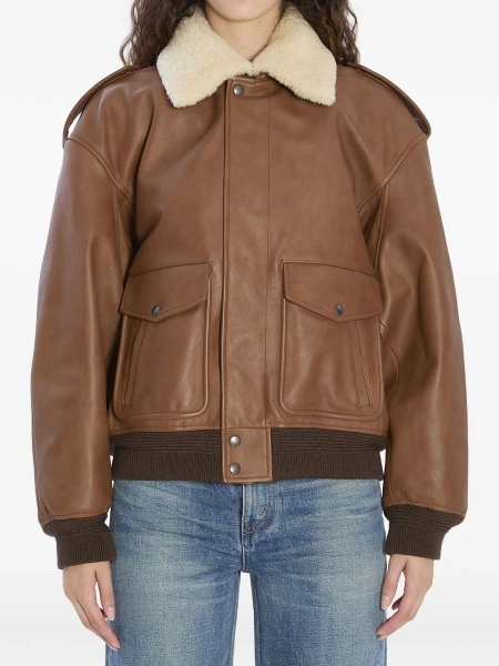 Geaca bomber Saint Laurent maro