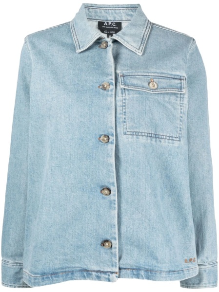 Geaca de blugi A.P.C. albastra