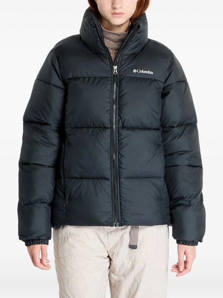 Geaca de iarna Columbia neagra din poliester reciclat