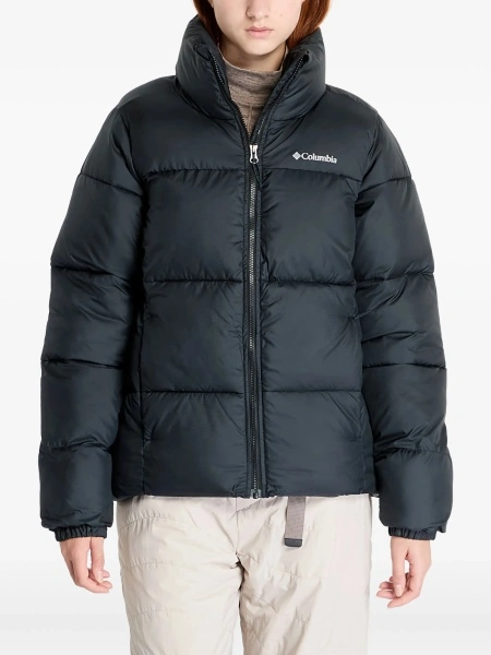 Geaca de iarna Columbia neagra din poliester reciclat